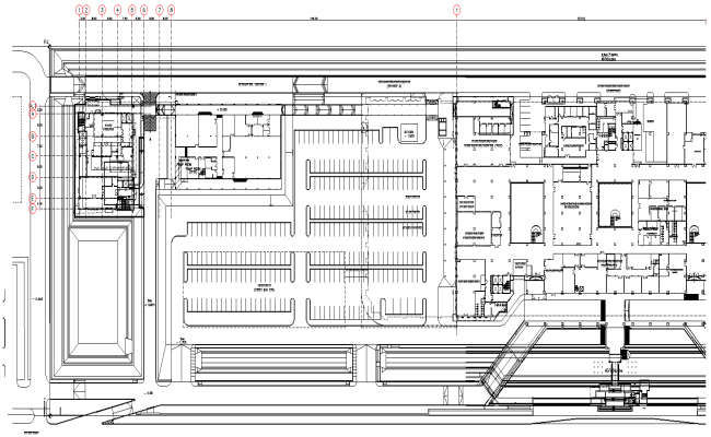Retail super market Structural layout plan DWG AutoCAD file