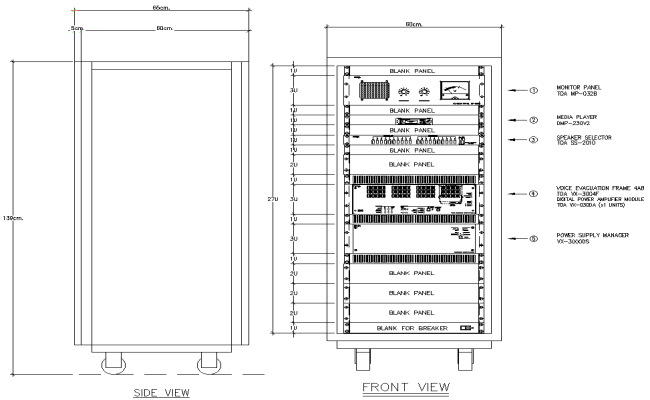 Riser Diagram Sound System Detail DWG AutoCAD file