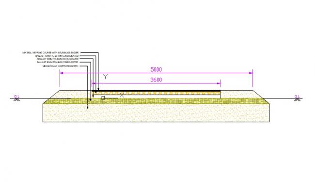 Road Section Drawing 