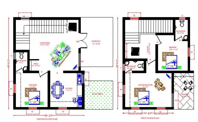 SIMPLE URBAN sOUTH INDIAN VASTHU HOME PLAN