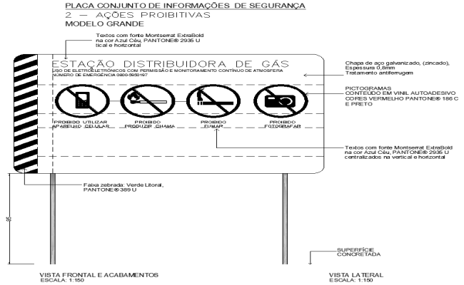 Safety Information Plate Details AutoCAD DWG File