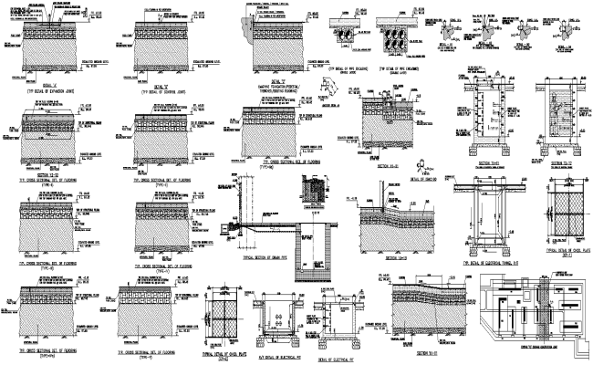 Shed Flooring Sectional Detail - Download AutoCAD DWG 