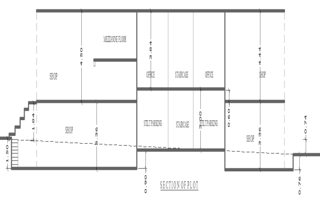 Shop and Office Section Layout Plan AUTOCAD DWG File