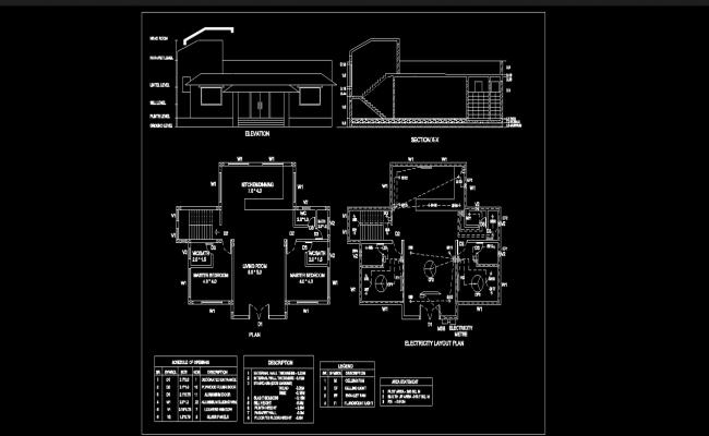 Simple one storey house.
