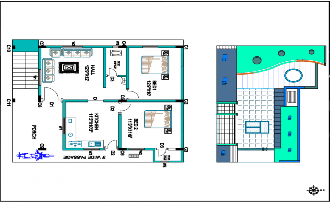 Single storey residential building plan