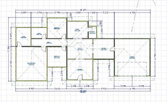 Single story floor plan 3