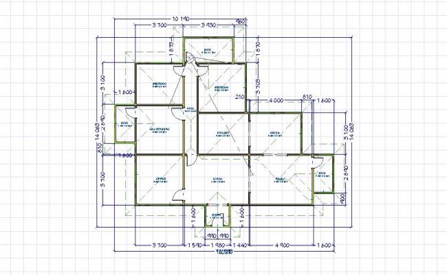 Single story floor plan 4