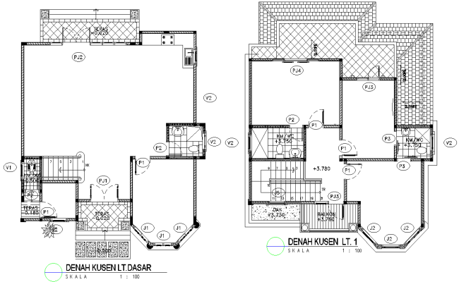 Small House Floor Plan Design AutoCAD DWG File