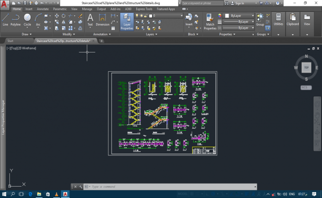 Staircase cad program details