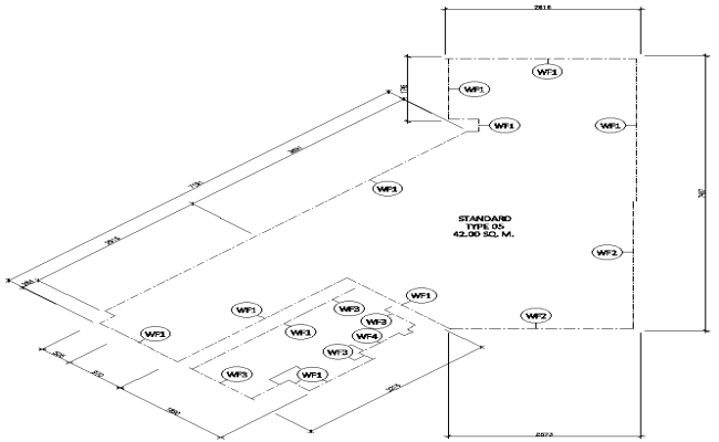 Standard type wall details dwg autocad drawing .