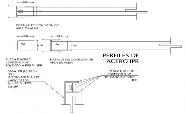Steel profile joinery drawing presented in this file | Download 2d autocad drawing file.