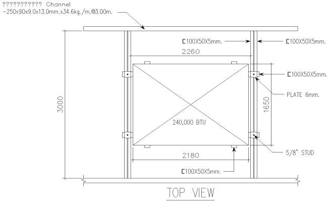 Structural Support Plan Details AutoCAD DWG Download