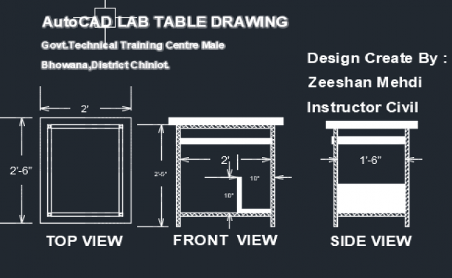 TABLE COMPUTER LAB