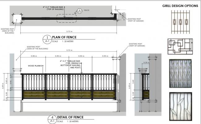 Terrace Fence Design 