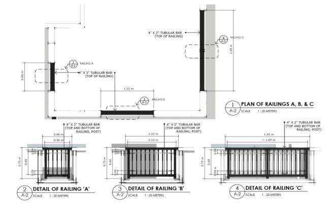 Terrace Fence Design SKP File