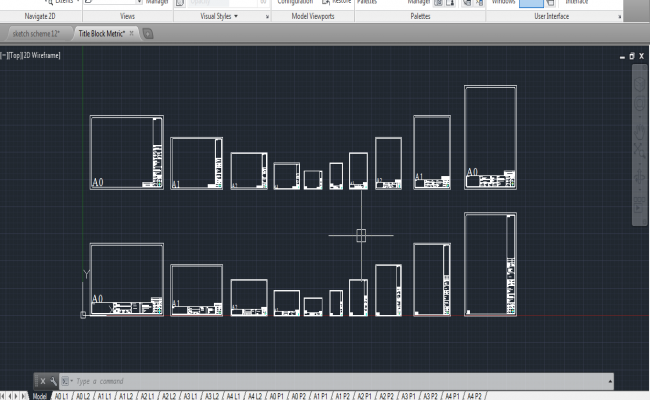 Titleblocks layout in Metric
