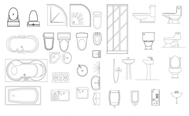 Toilet & Bathtub designs