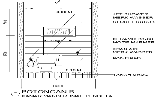 Toilet fixtures details with section details dwg autocad drawing .