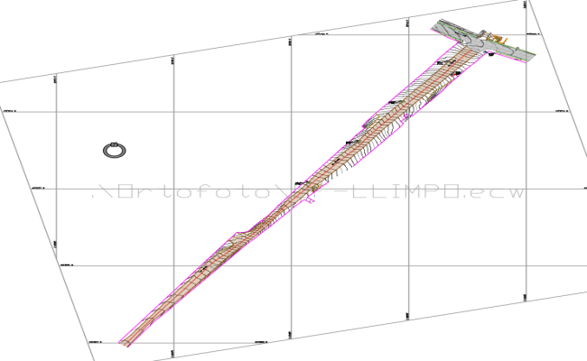 Topographic Survey Plan for Land Development in DWG File