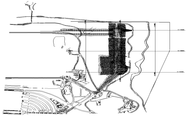 Topograpic survey of constuction site Detail DWG AutoCAD file