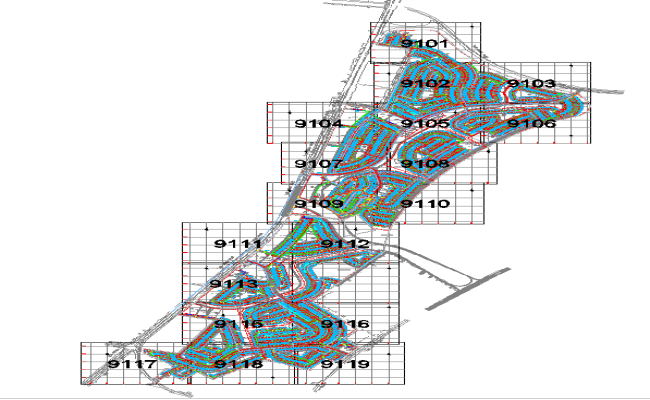Town Planning Architecture Layout in AutoCAD DWG File for Urban Design