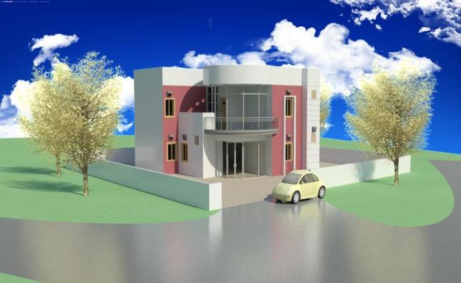 Two Storey 3D Bungalow
