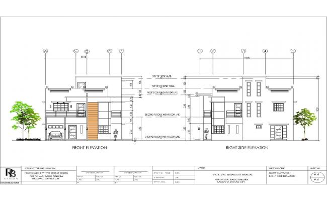 Two Storey Residential Plan 