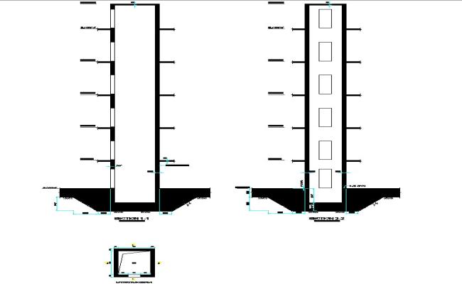 Elevator lift block 2d view CAD mechanical unit block layout autocad file