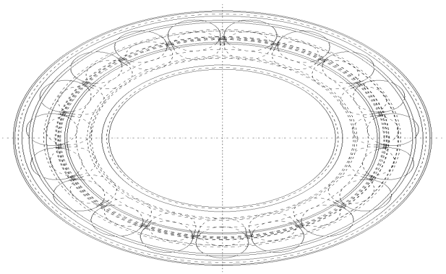 Tyre design plan details dwg autocad drawing.