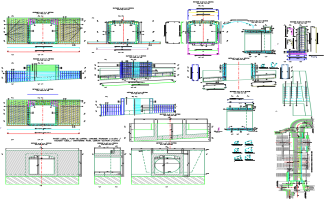 Underground Water Supply System Steel Details in AutoCAD DWG File