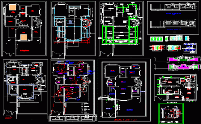 G1 Modern House Elevation and Layout DWG File for Residential Design