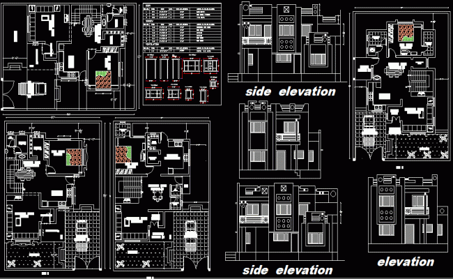 37 X 52 G1 Single Bedroom Home Layout DWG File for Residential Use