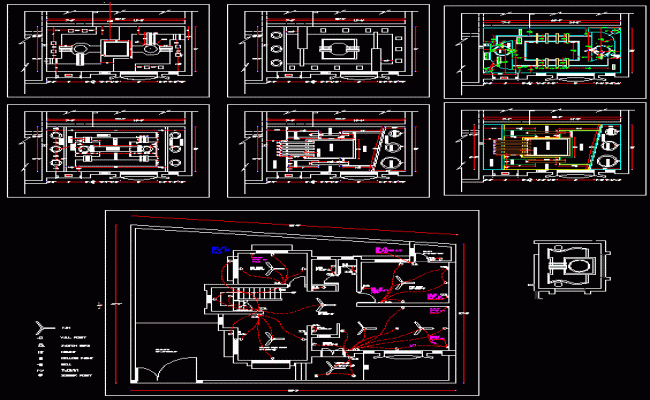 Ceiling and Electrical Design Layout Plan DWG CAD Drawing File