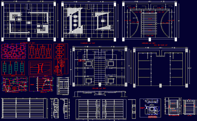 Residential False Ceiling Lighting Layout and Interior Design Plan