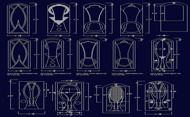Beautiful Door Design DWG File for Home Architects Interior Designers