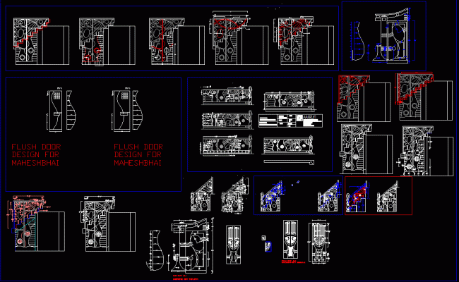Door Block Designs DWG File for CAD Architects and Interior Designers