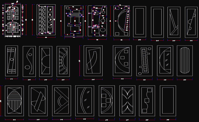 Wooden Door CAD File for Interior Designers and Architecture Projects