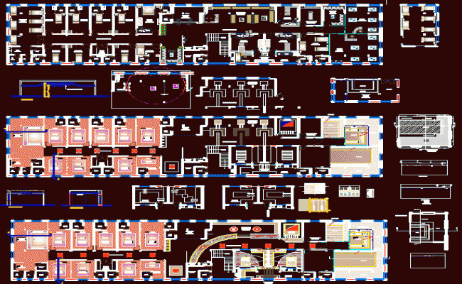 Ultra Modern G1 Hospital 2D CAD Layout for Architectural Planning
