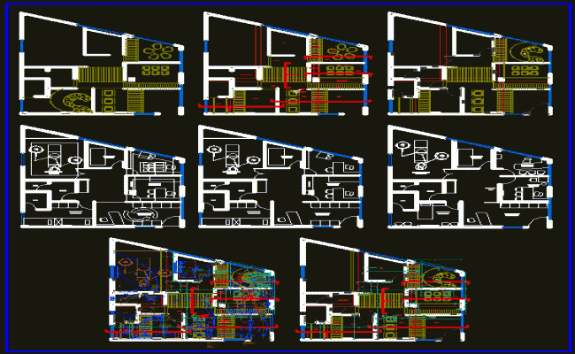 Hospital Plan with Furniture in AutoCAD Drawing File Download