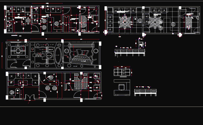 Clinic Interior Plan with Details in AutoCAD Drawing File Design