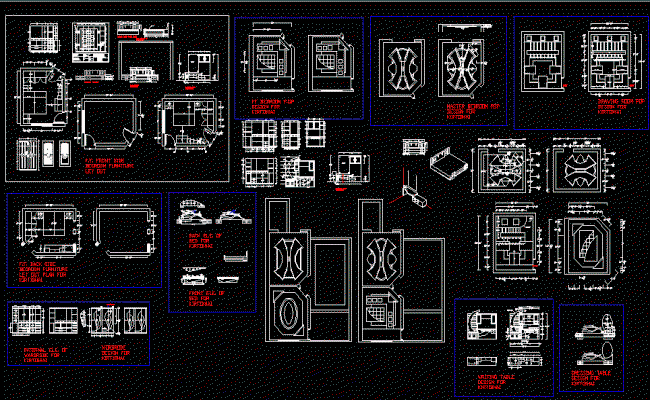 Complete Interior Layout Plan DWG File for CAD Design Projects