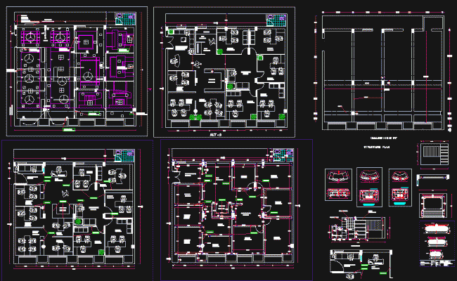 Modern Corporate Office Layout DWG File for AutoCAD Design Projects