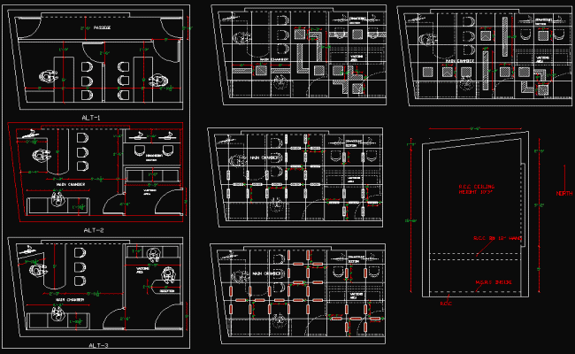 Office Interior Layout View DWG File for AutoCAD Design Projects