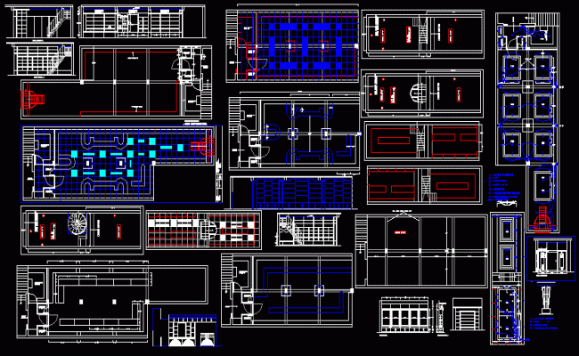 Garment Showroom Ceiling Layout and Elevation Design DWG File