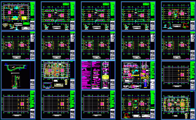 Modern Health Clubhouse Layout and Structure Design DWG File