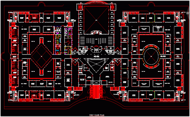 Modern School Floor Plan and Interior Layout Design DWG File