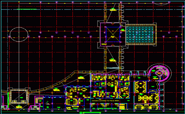Modern Office Floor Plan and Interior Layout in DWG CAD File