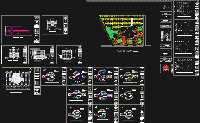 Architectural Floor Plan and Elevation Design in DWG CAD File