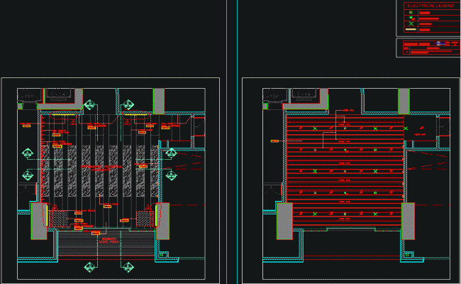 Residential Furniture Layout and Ceiling Electrical DWG Drawing File