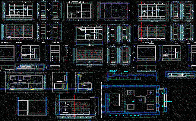 Modern Home Interior Design and Furniture Layout in CAD Drawing File